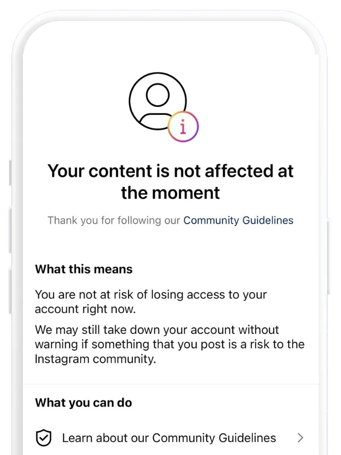 Instagram Account Status prüfen